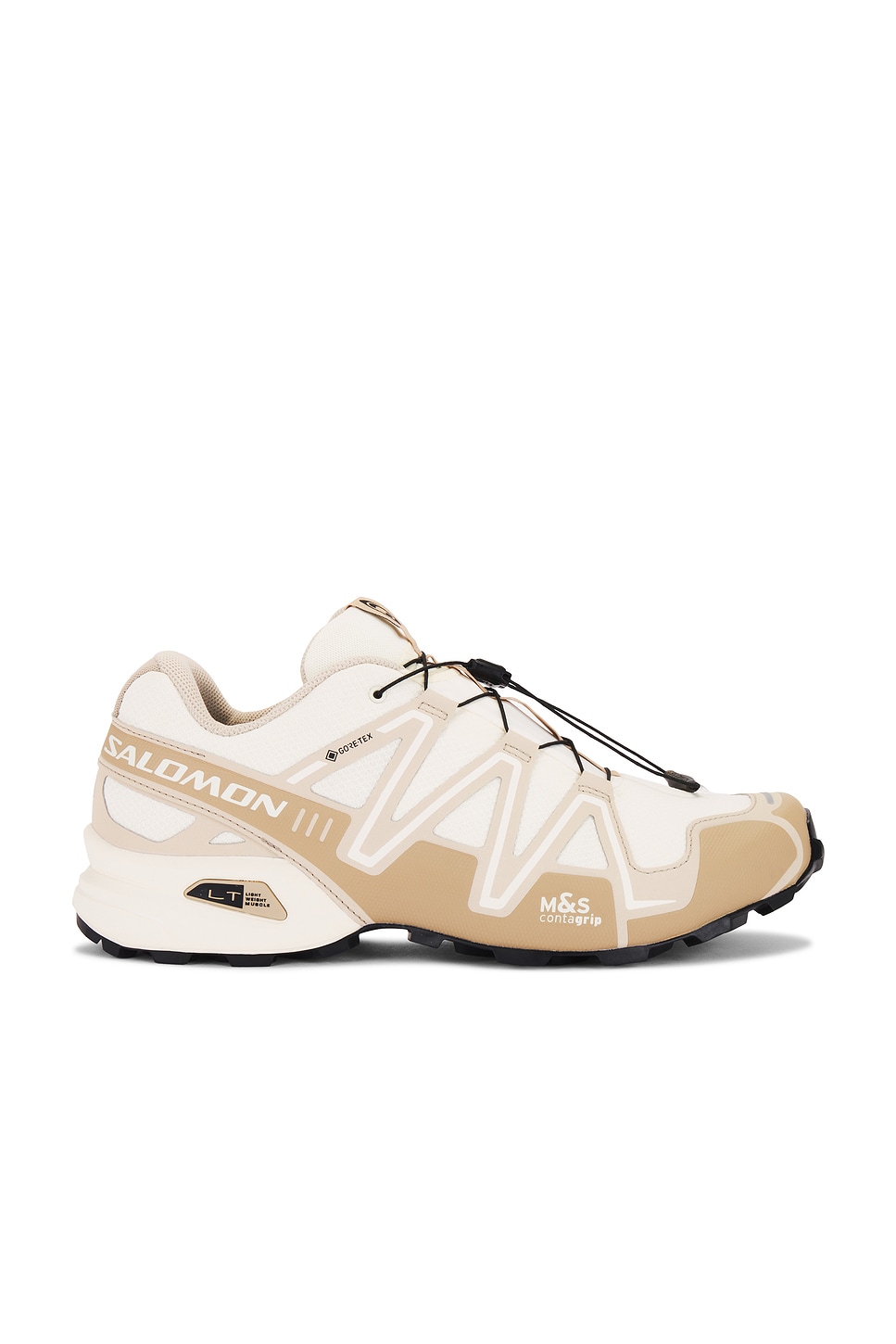 Image 1 of Salomon Speedcross 3 Gtx in Vanilla Ice, White Pepper, & Feather Gray