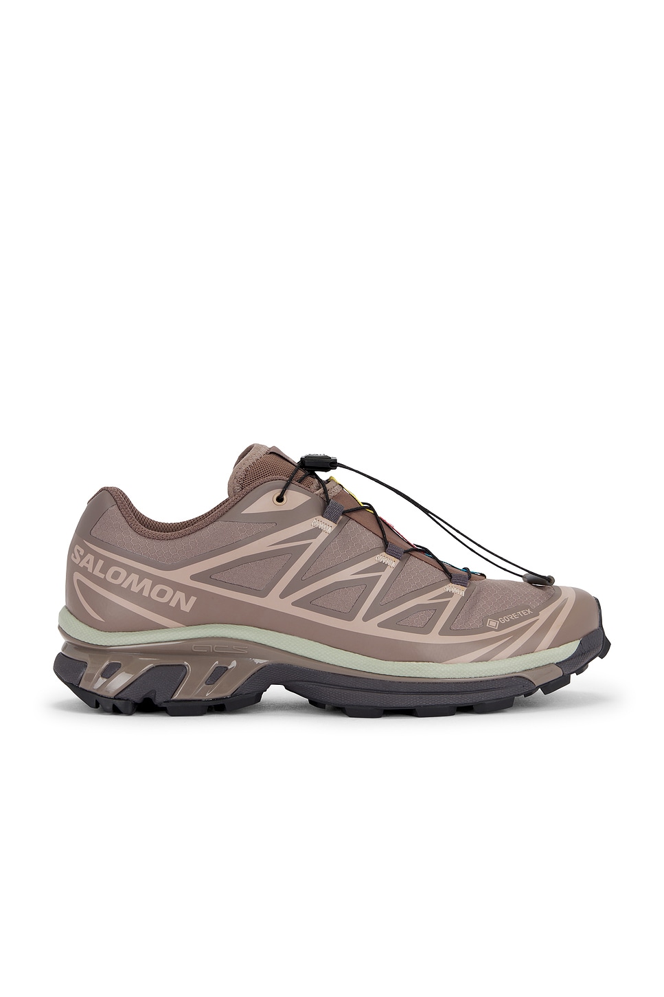 Image 1 of Salomon XT-6 Gtx Sneakers in Iron, Etherea, & Seagrass