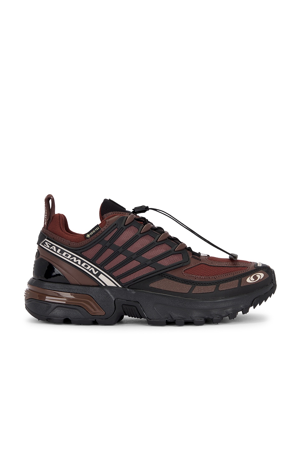Image 1 of Salomon Acs Pro Gtx Sneakers in Roasted Clay, Black, & Rum Raisin