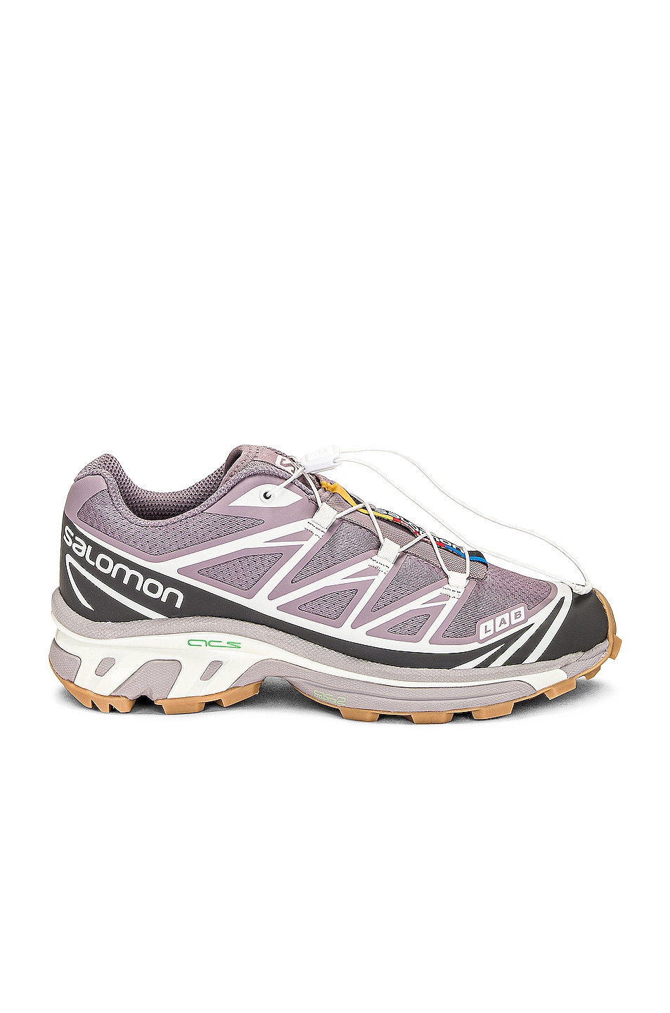 Image 1 of Salomon XT-6 Sneaker in Quail, Plum Kitten, & Vanilla Ice