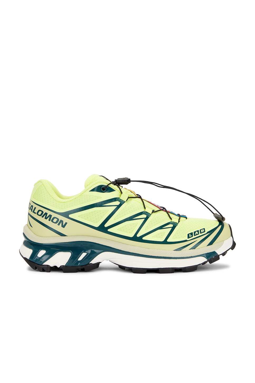 Image 1 of Salomon XT-6 Sneaker in Sunny Lime, Souther Moss, & Atlantic Deep