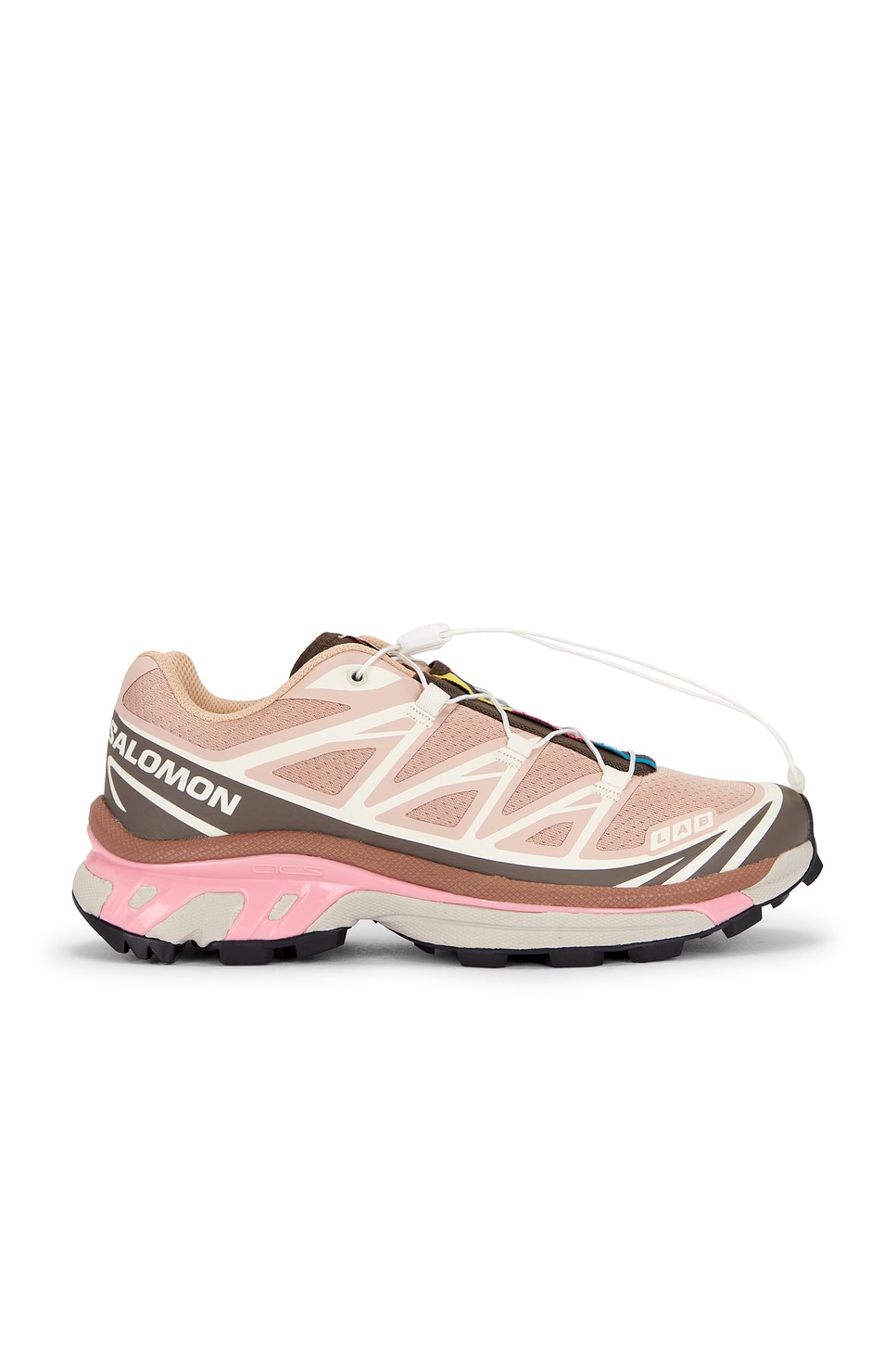 Image 1 of Salomon XT-6 Sneaker in Mahogany Rose, Earth Brown, & Flamingo Pink