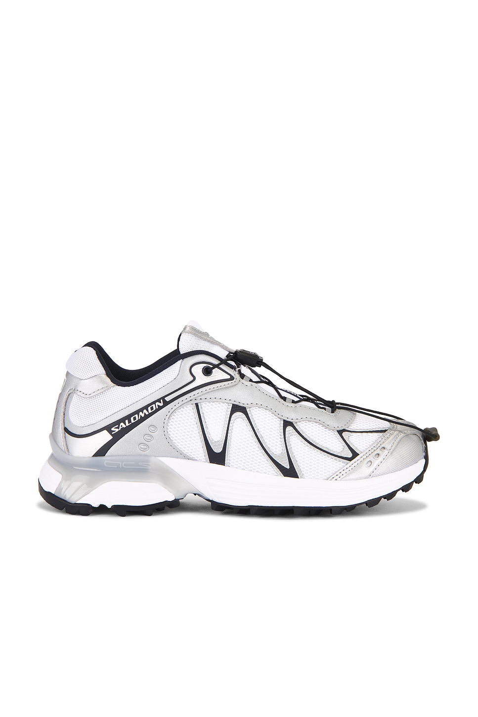Image 1 of Salomon XT-Whisper Sneaker in White, Silver, & Dark Navy
