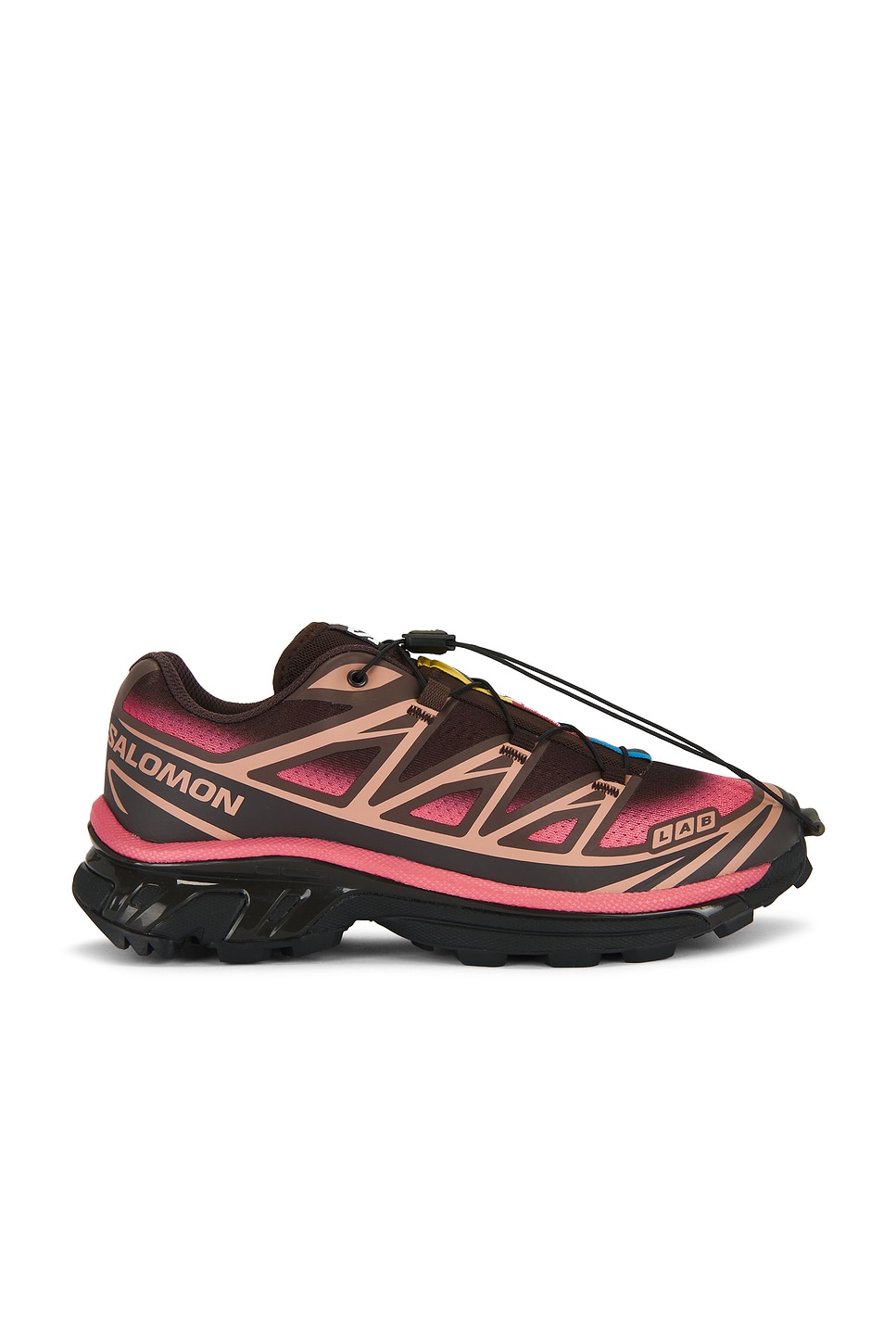 Image 1 of Salomon XT-6 Skyline Sneaker in Black Coffee, French Roast, & Rouge Red