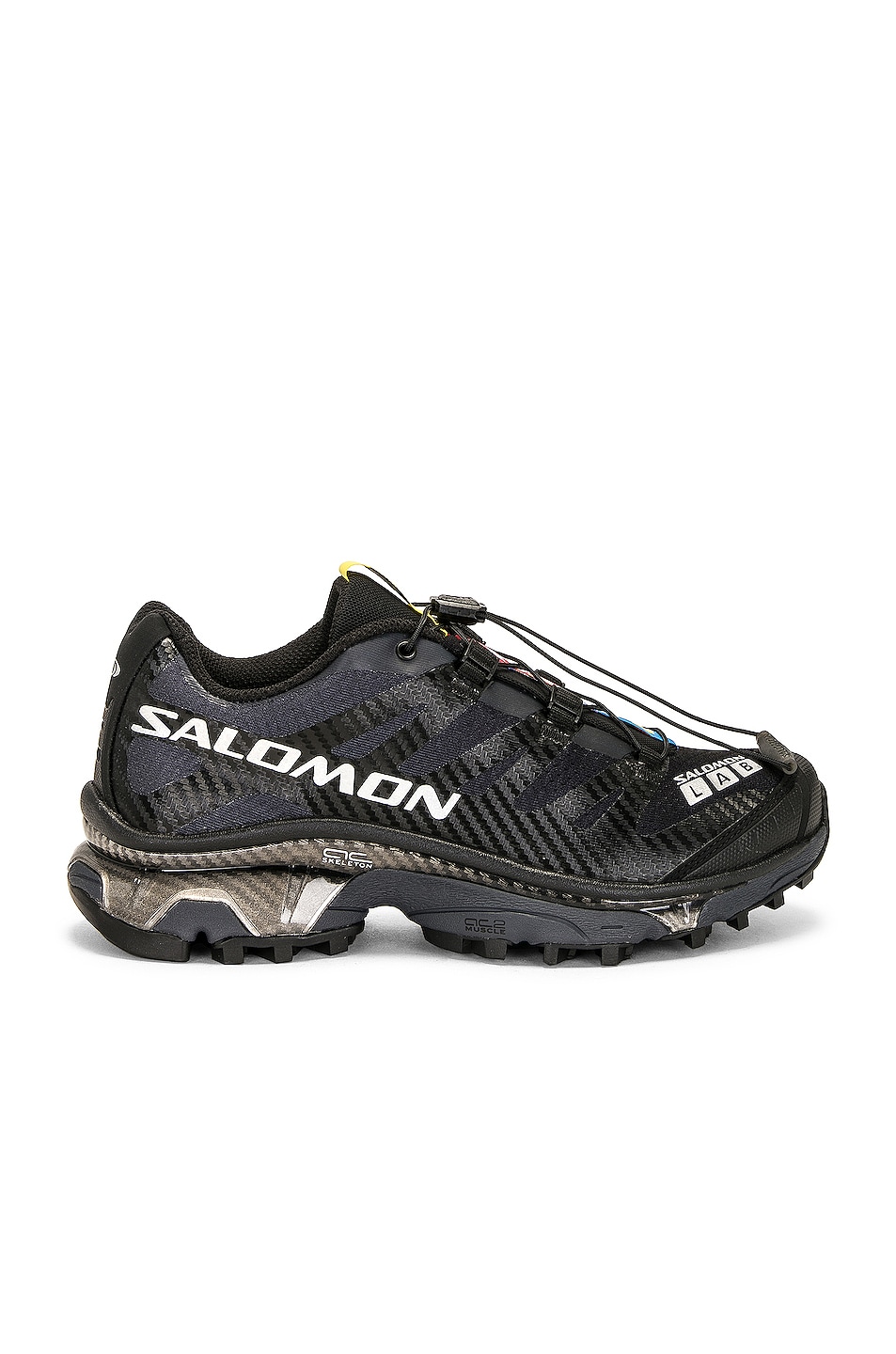 Image 1 of Salomon XT-4 Og Sneakers in Black, Ebony, & Silver Metallic