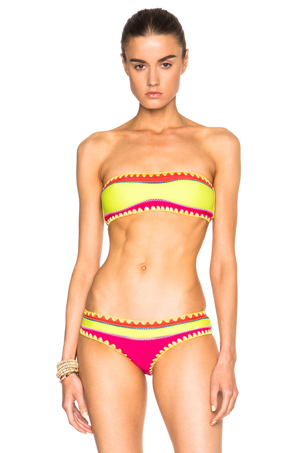 Image 1 of SAME Swim Babe Bandeau Bikini Top in Orange
