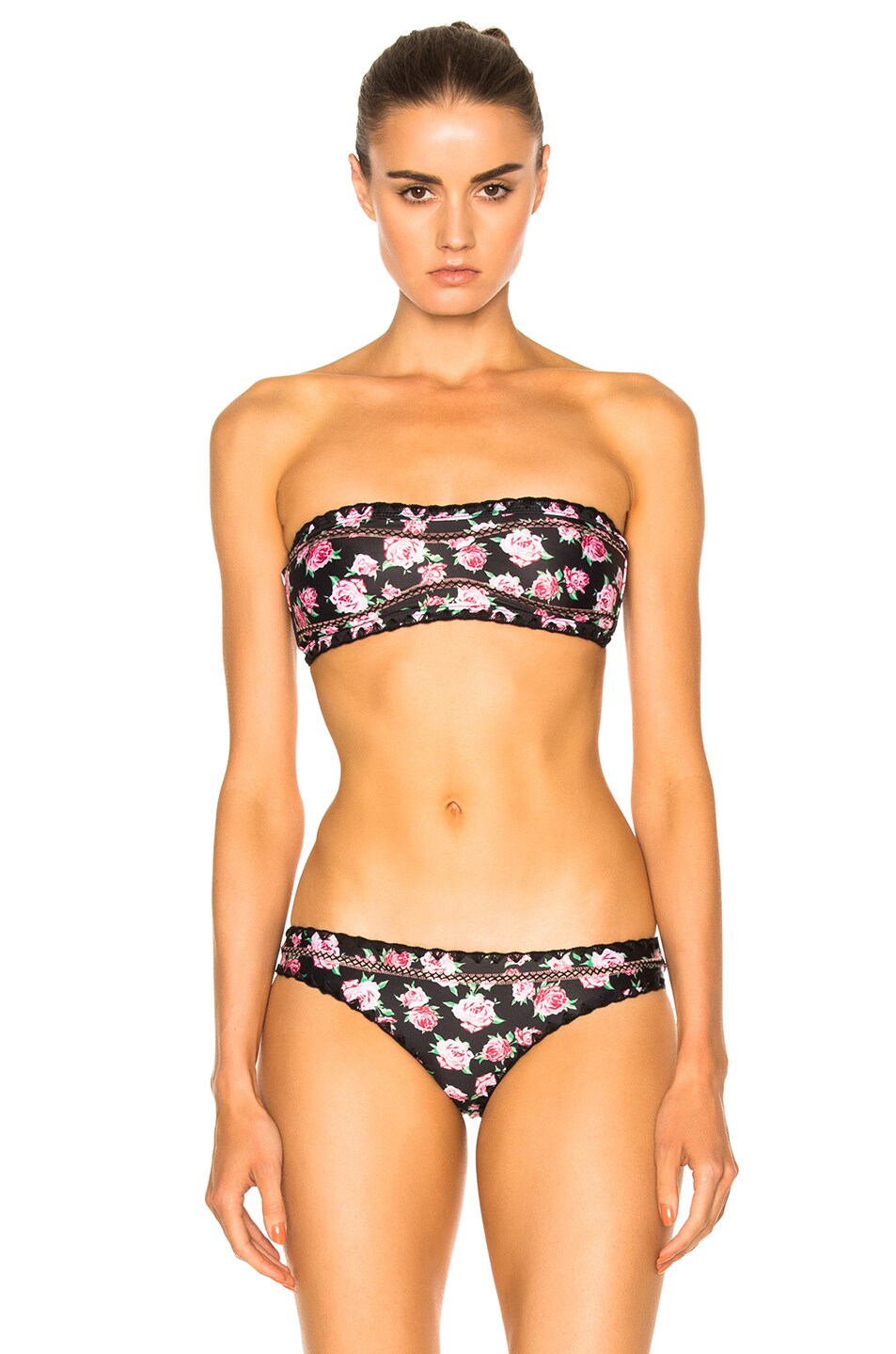 Image 1 of SAME Swim Babe Bandeau Bikini Top in Floral