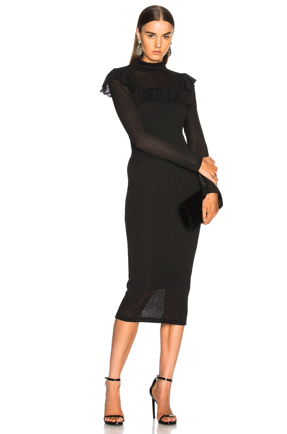 Image 1 of Smythe Ruffle Dress in Black