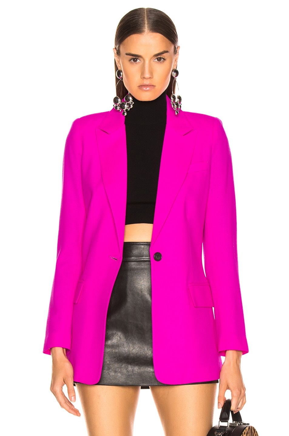 Image 1 of Smythe Tailored Blazer in Neon Pink