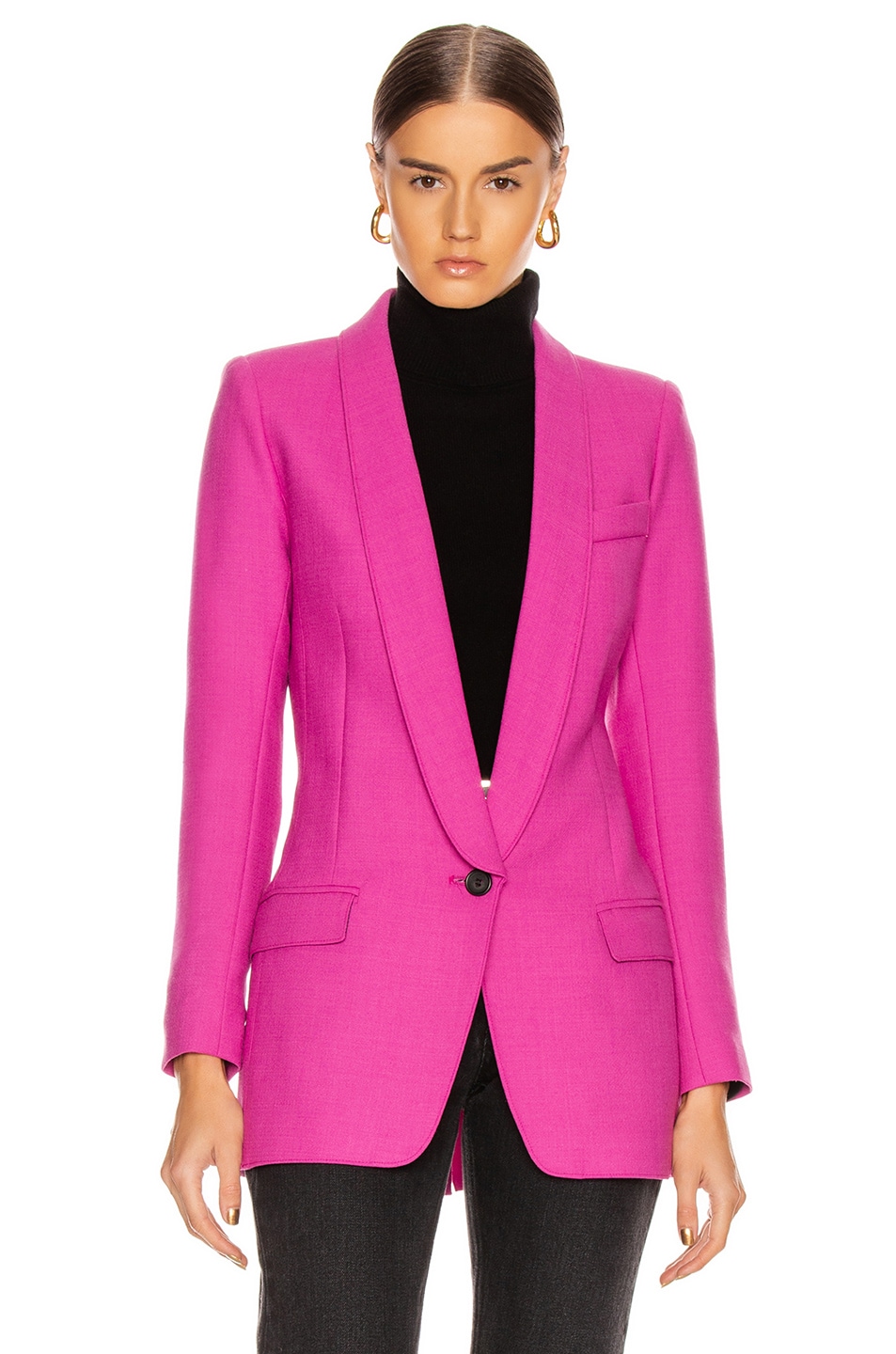 smythe long shawl blazer