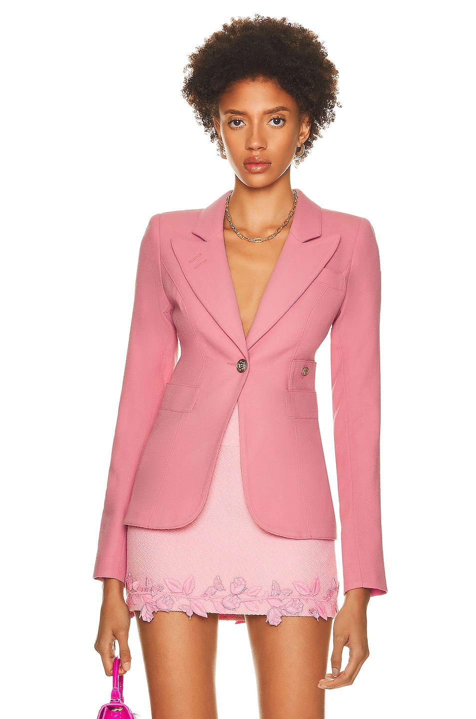 Image 1 of Smythe Classic Duchess Blazer in Rethink Pink