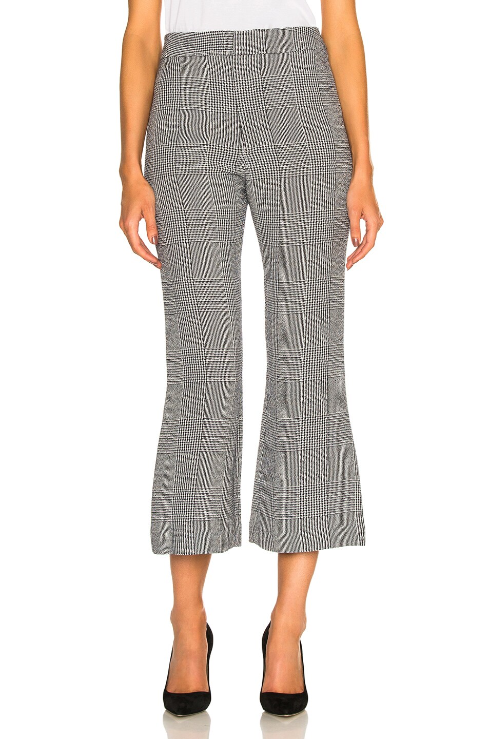 Image 1 of Smythe Crop Kick Pant in Prince of Wales