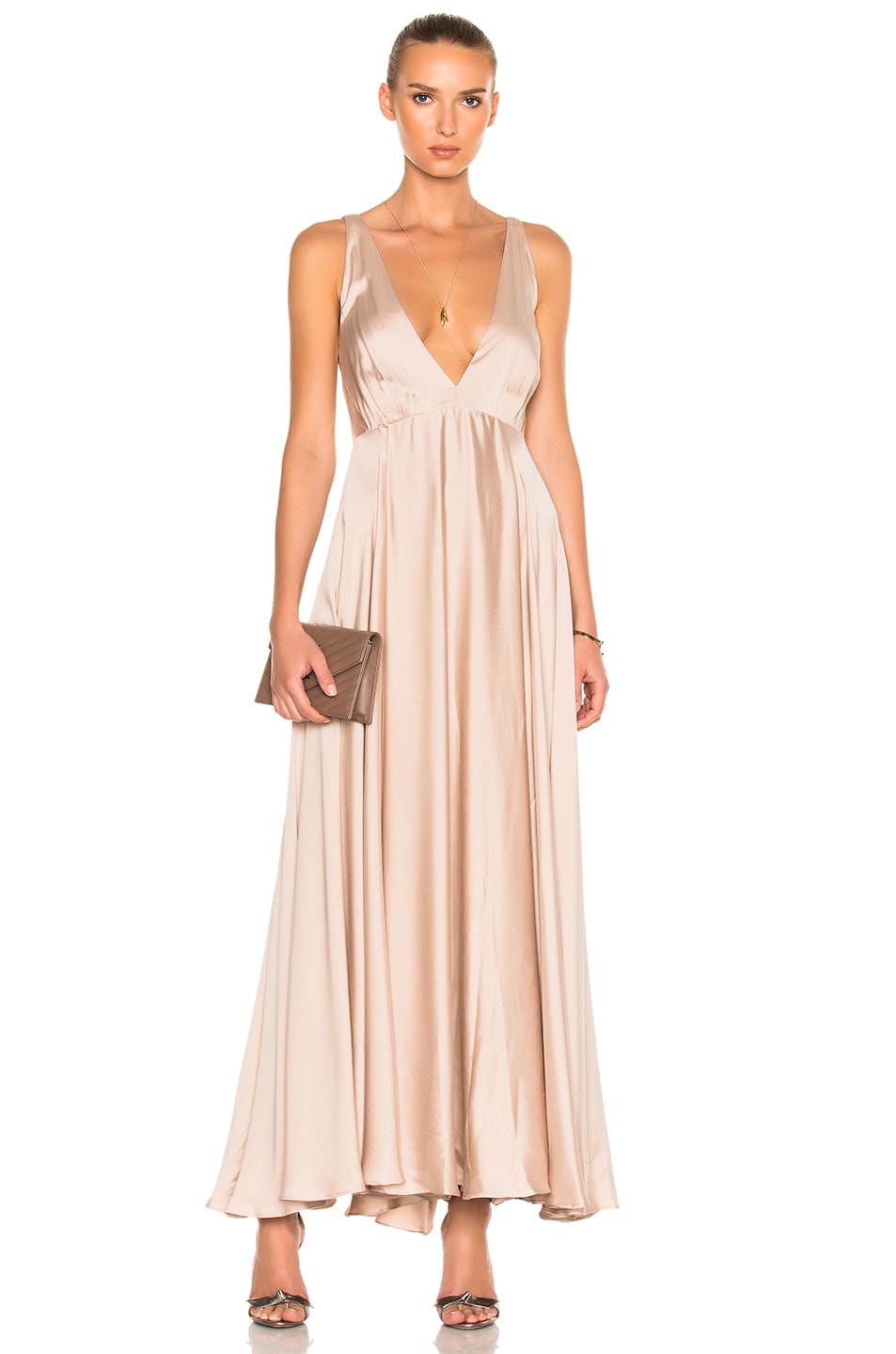Image 1 of Sandra Mansour Couronne Solaire Dress in Taupe