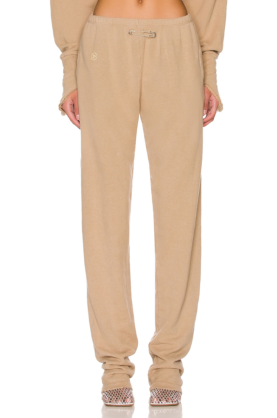 Safety Pin Sweatpant in Taupe