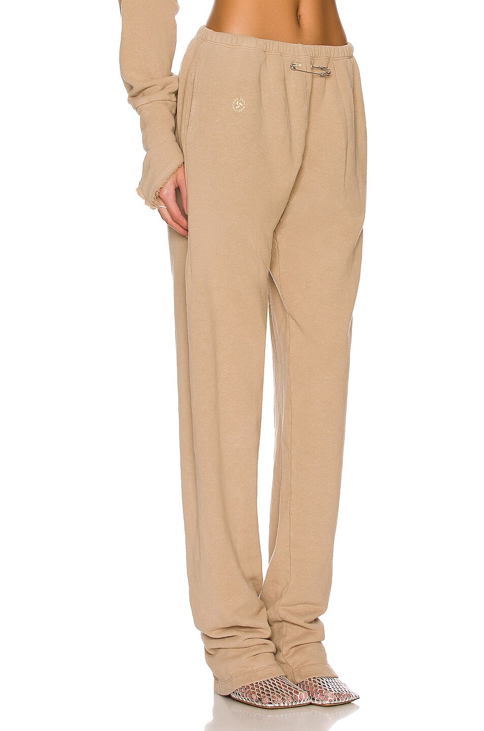 SAMI MIRO VINTAGE Safety Pin Sweatpant in Taupe FWRD