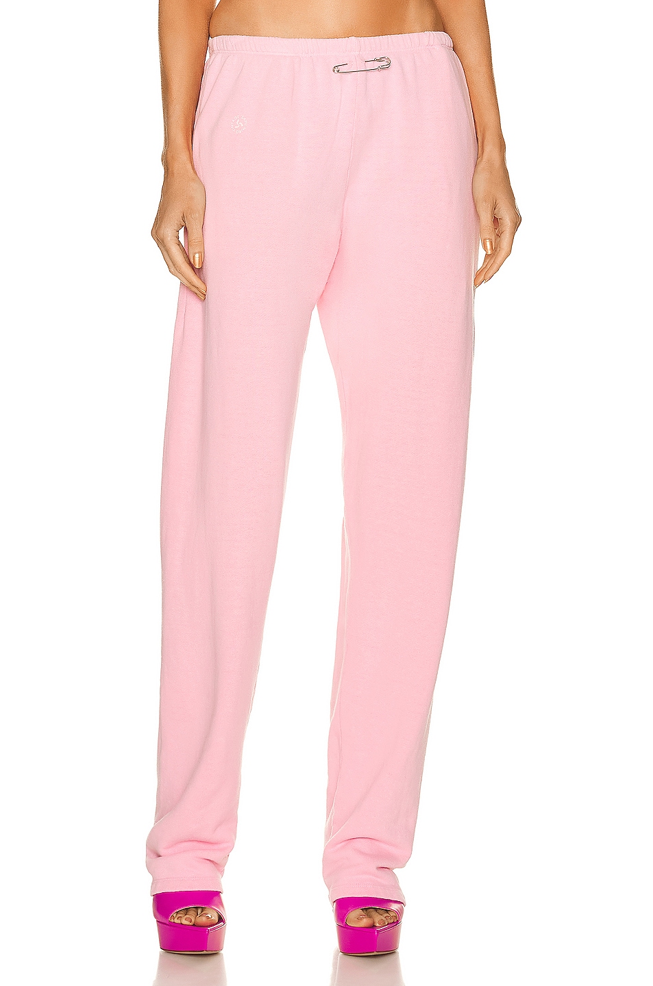 Image 1 of SAMI MIRO VINTAGE Safety Pin Sweatpants in Pink