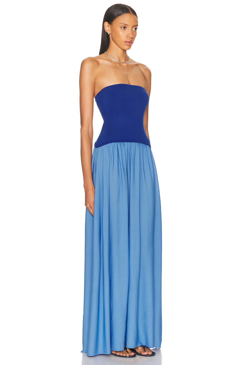 Solid & Striped Soglio Strapless Maxi Dress