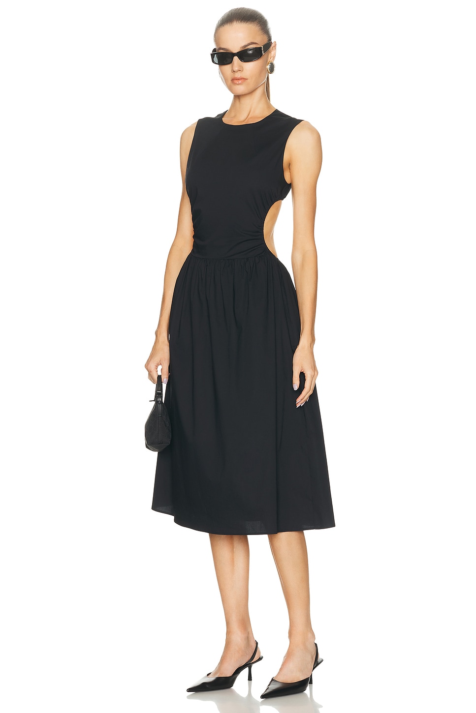 Image 1 of Solid & Striped The Sabine Dress in Noir