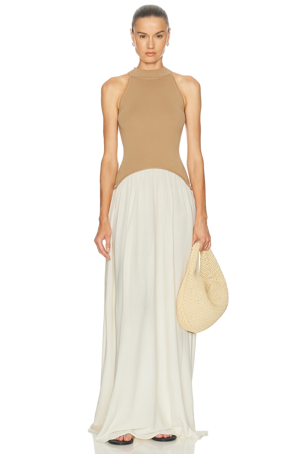 Solid & Striped The Isola Dress In Brown