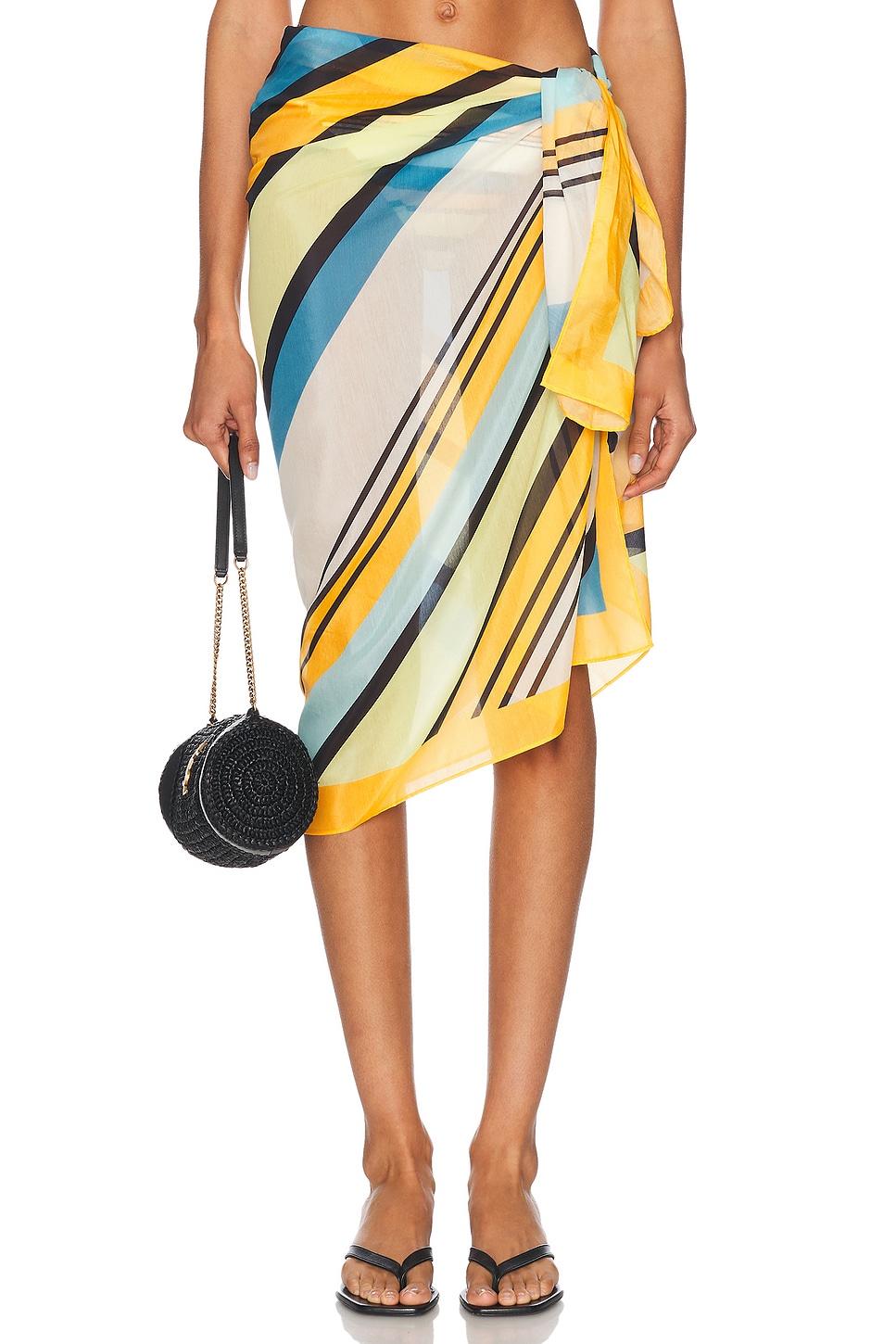 Image 1 of Solid & Striped The Pareo in Variegated Stripe