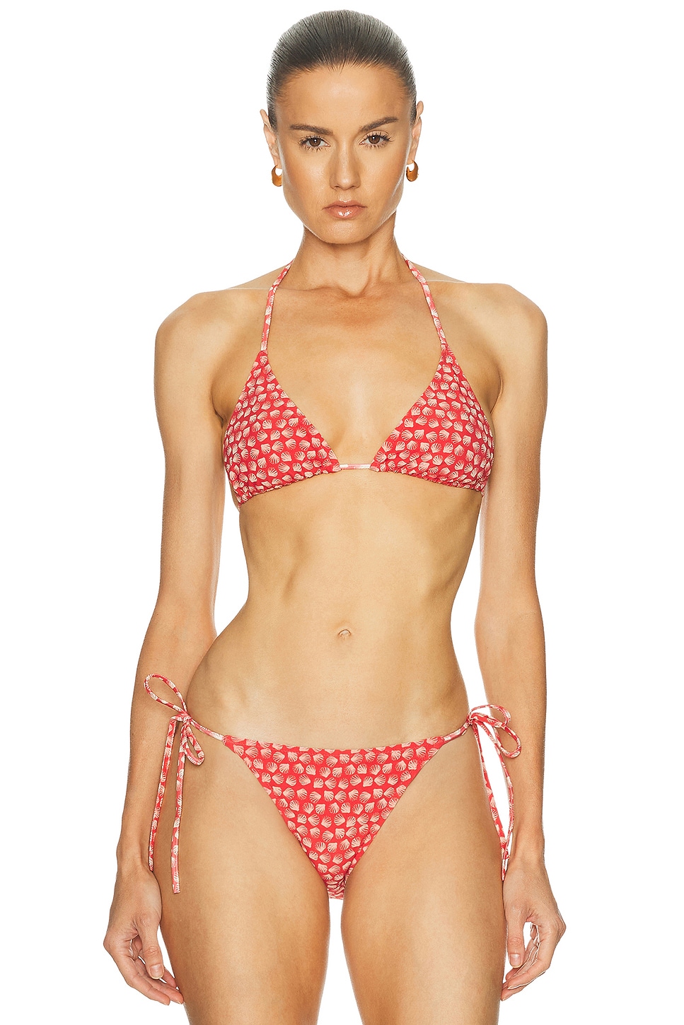 Solid & Striped The Ines Bikini Top In Red
