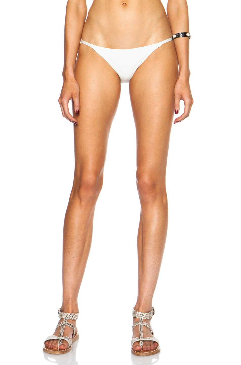Image 1 of Solid & Striped The Chloe Bikini Polyamide-Blend Bottom in Cream
