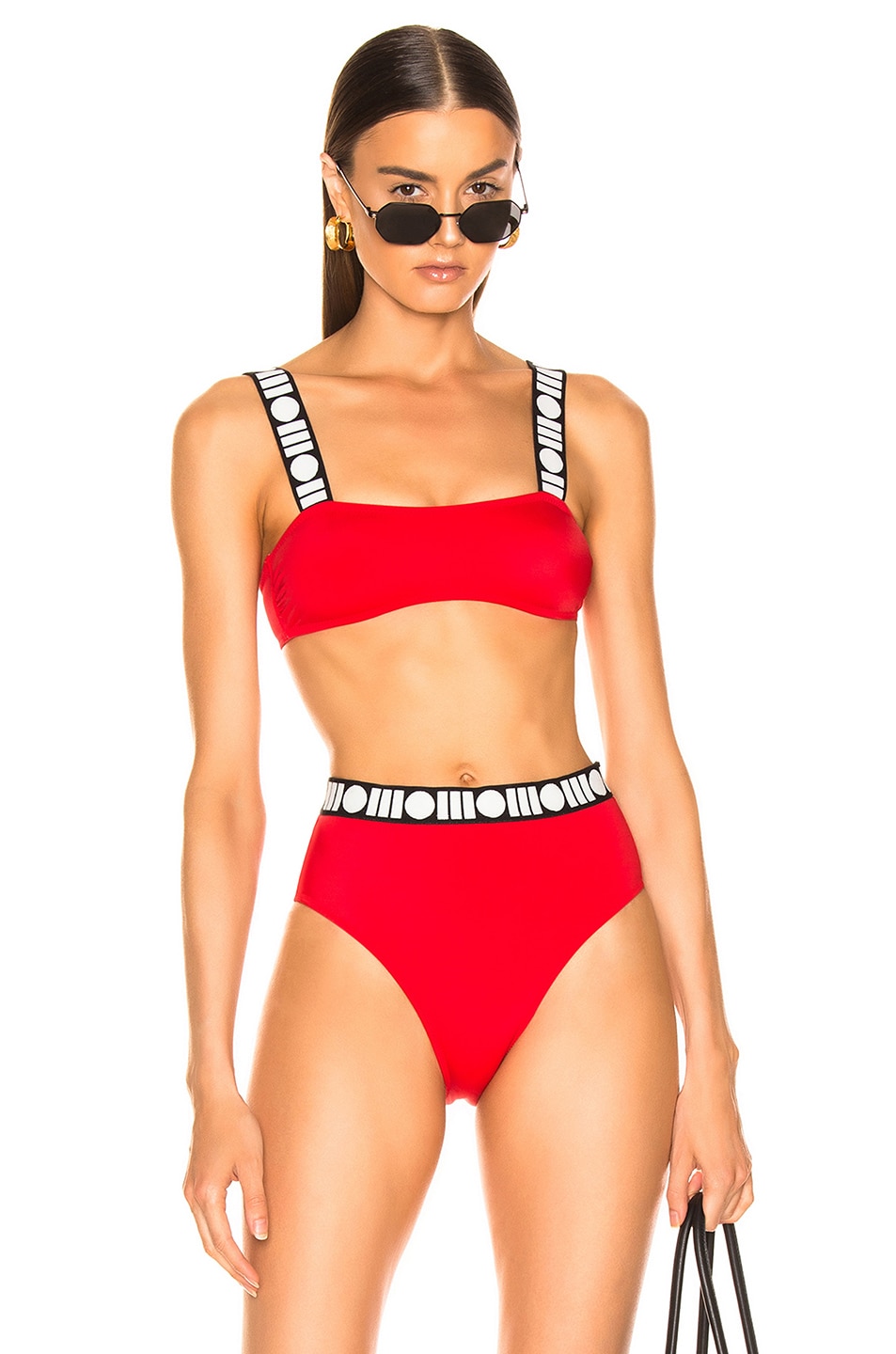 Image 1 of Solid & Striped Skylar Bikini Top in Redcoat