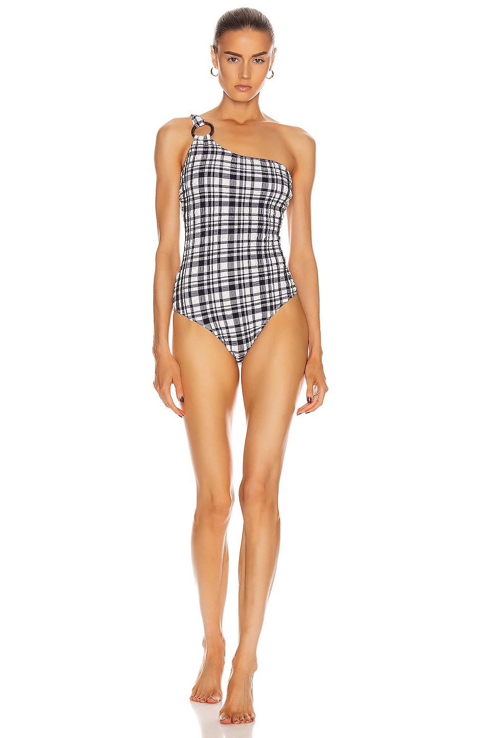 Image 1 of Solid & Striped Juliana Swimsuit in Puckered Madras