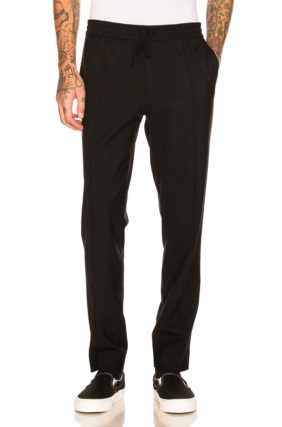 Image 1 of Second/Layer Open Vent Track Pant in Black