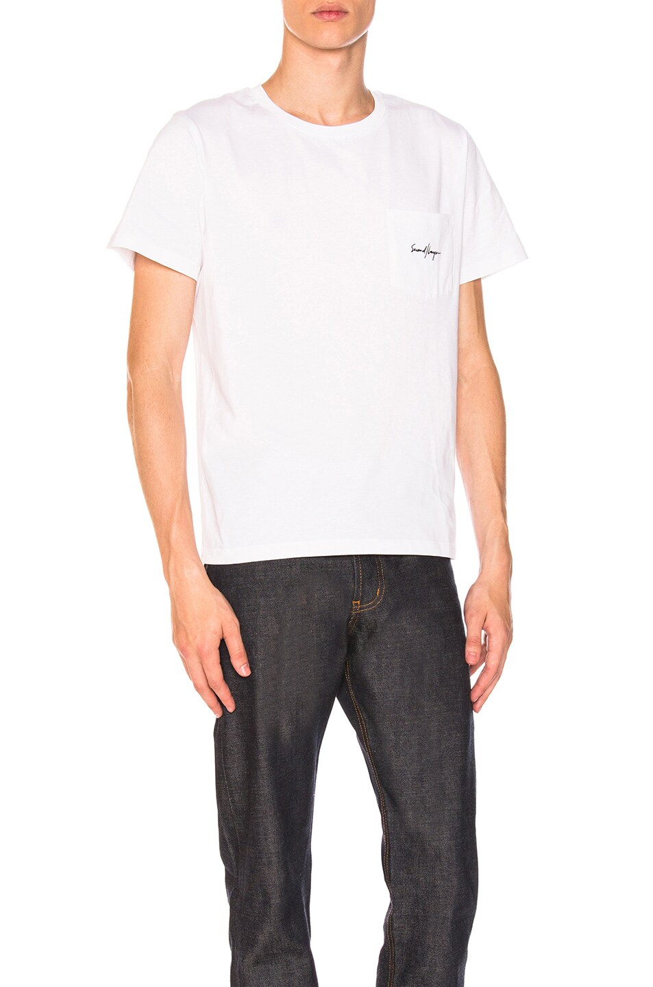Image 1 of Second/Layer Pocket T-shirt in White