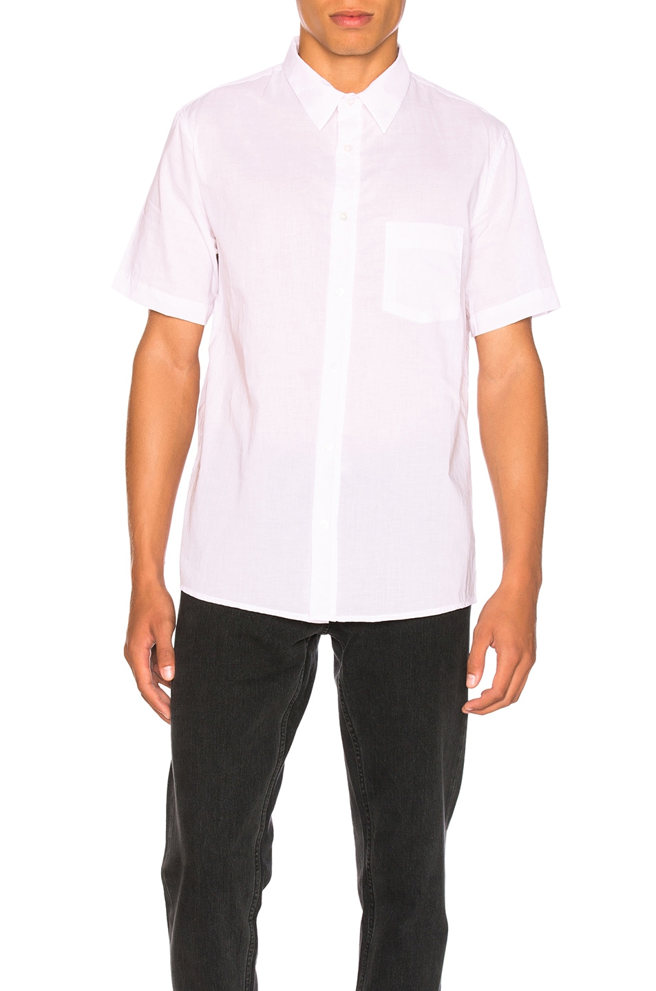 Image 1 of Second/Layer Short Sleeve Shirt in Almost Mauve