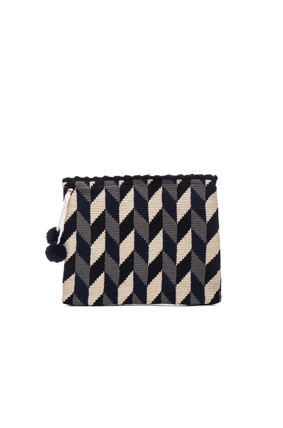 Image 1 of Sophie Anderson Lia 4 Clutch in Neutral Zig Zag