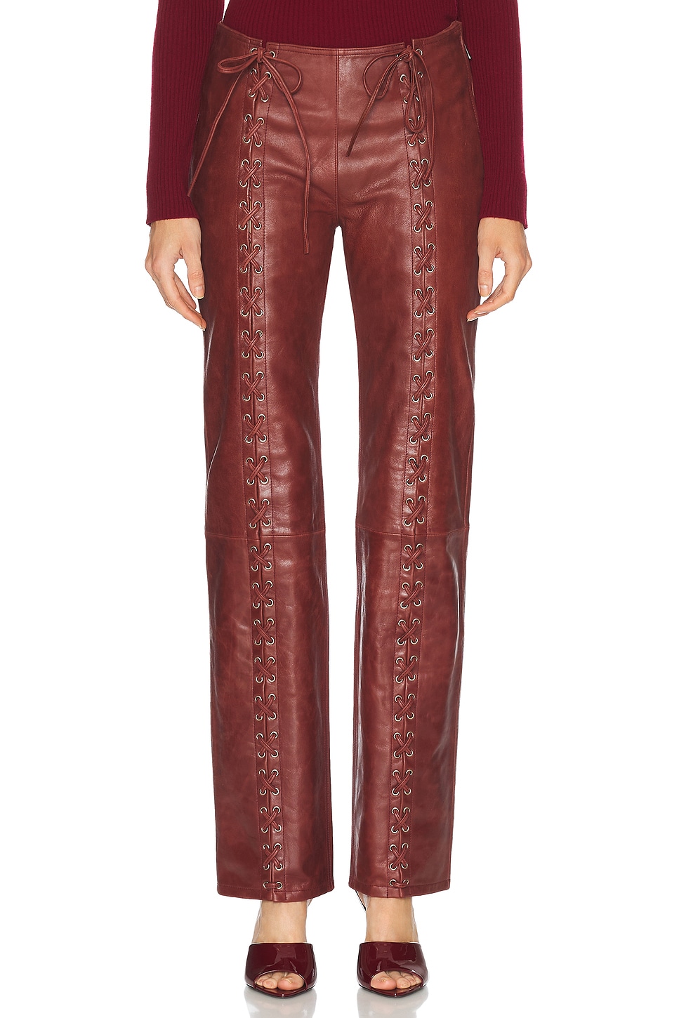 Christina Pant in Burgundy