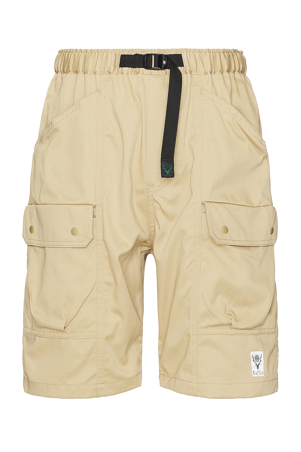 Image 1 of South2 West8 Belted Harbor Short Cmo Twill in A-Beige