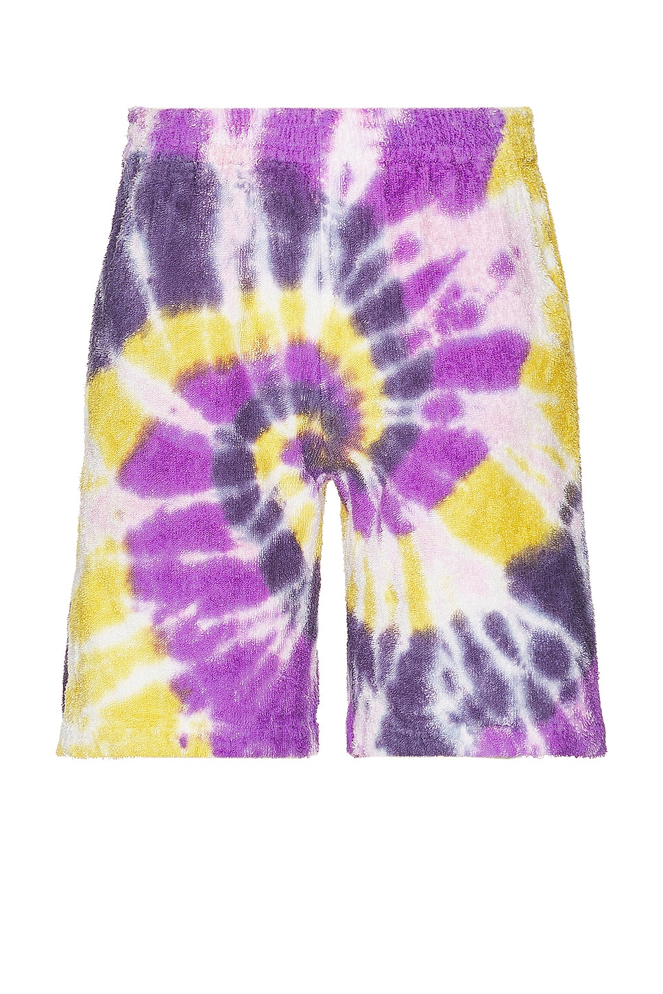 Image 1 of South2 West8 String Easy Short Cotton Pile Tie Dye in B-Yellow & Purple