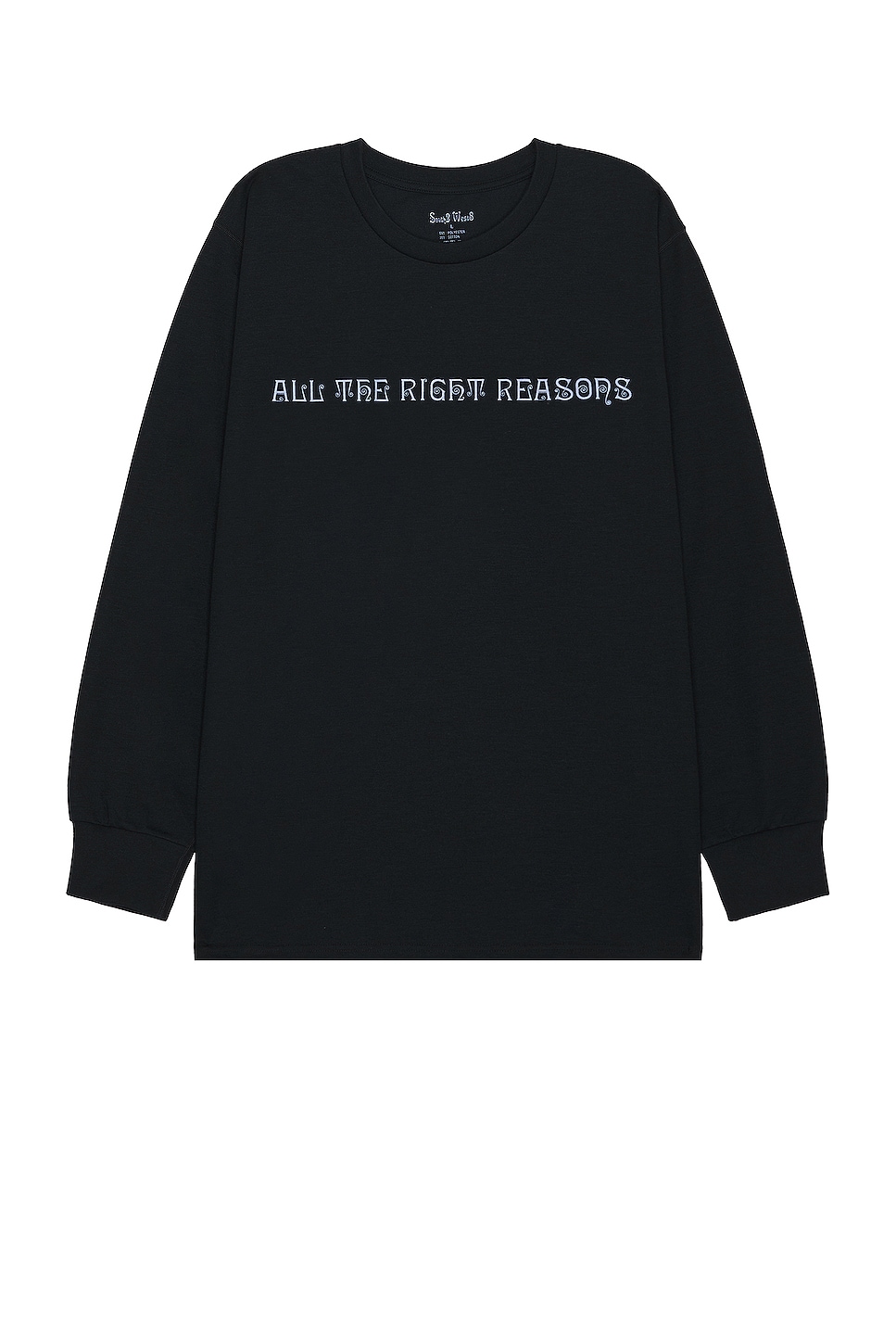 Image 1 of South2 West8 All The Right Reasons Crew Neck Tee in Black