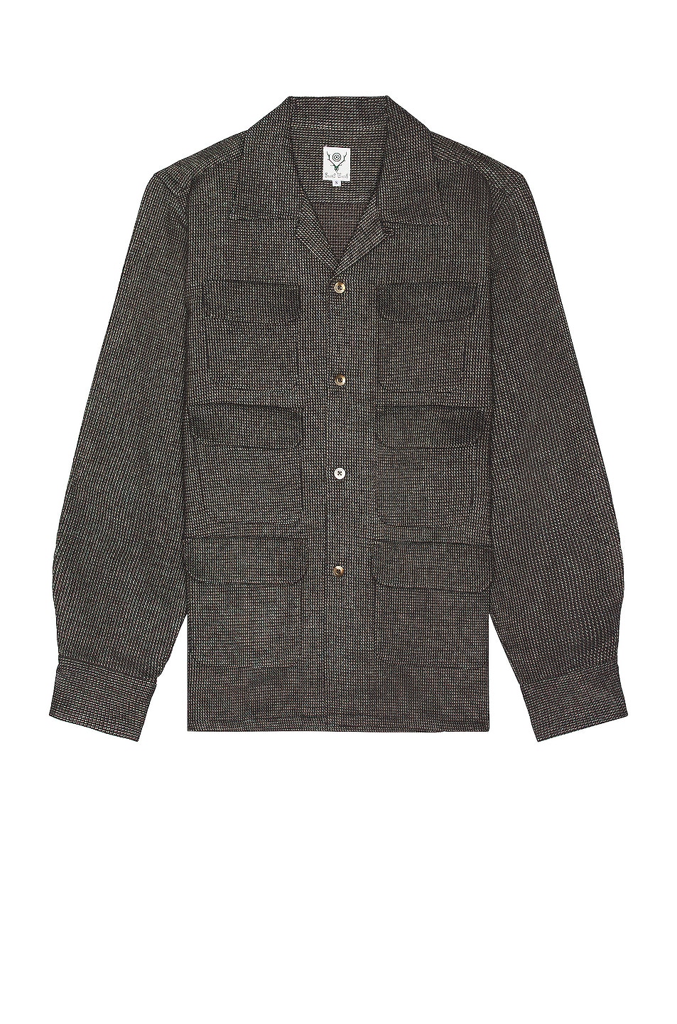 Image 1 of South2 West8 6 Pocket Classic Shirt in Brown