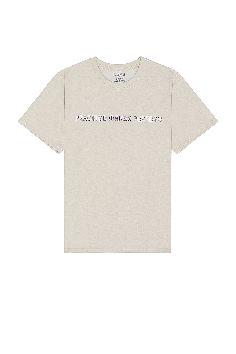 Image 1 of South2 West8 Short Sleeve Crew Neck Tee Practice Makes Perfect in A-Grey