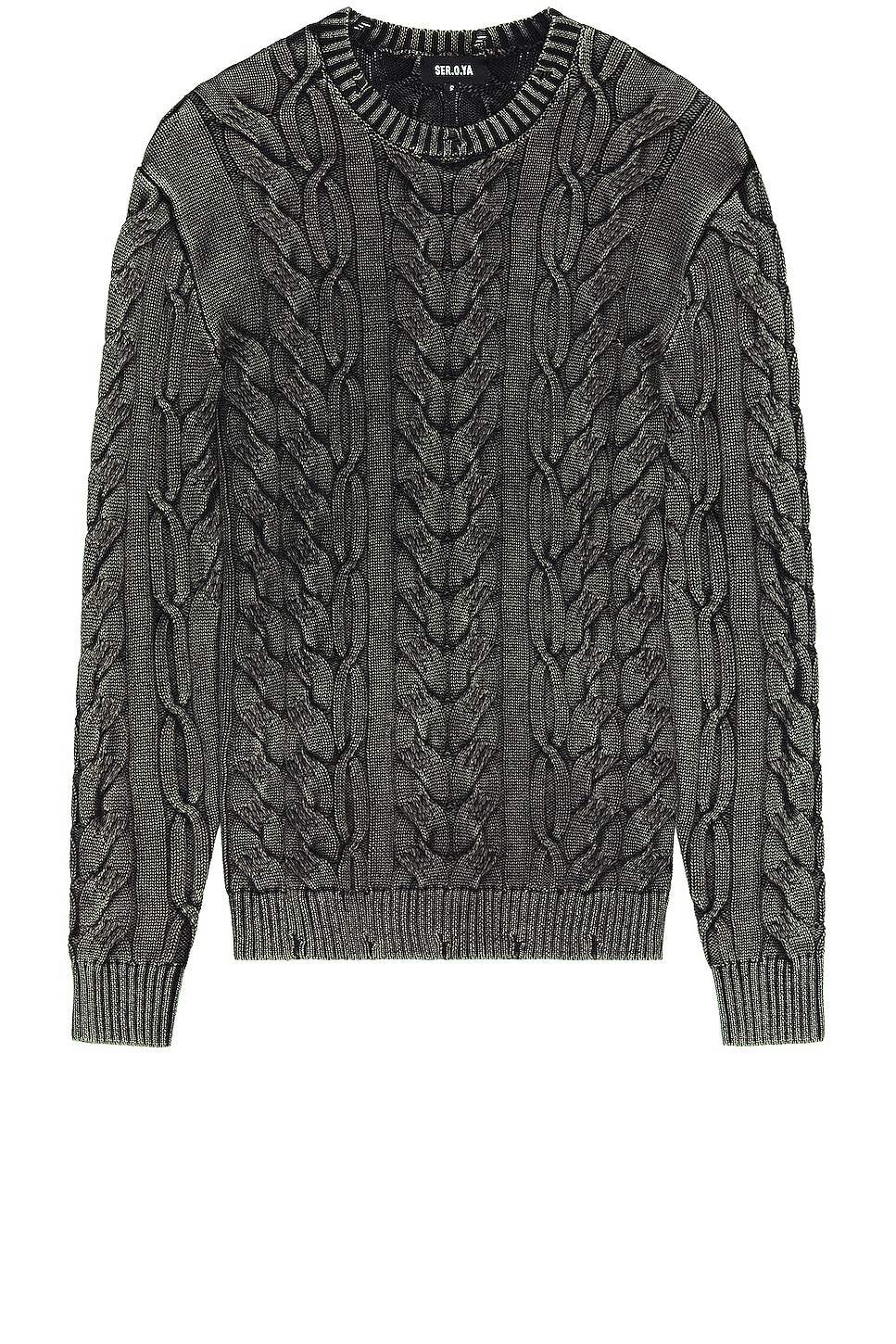 Image 1 of SER.O.YA Lewis Sweater in Black Washed