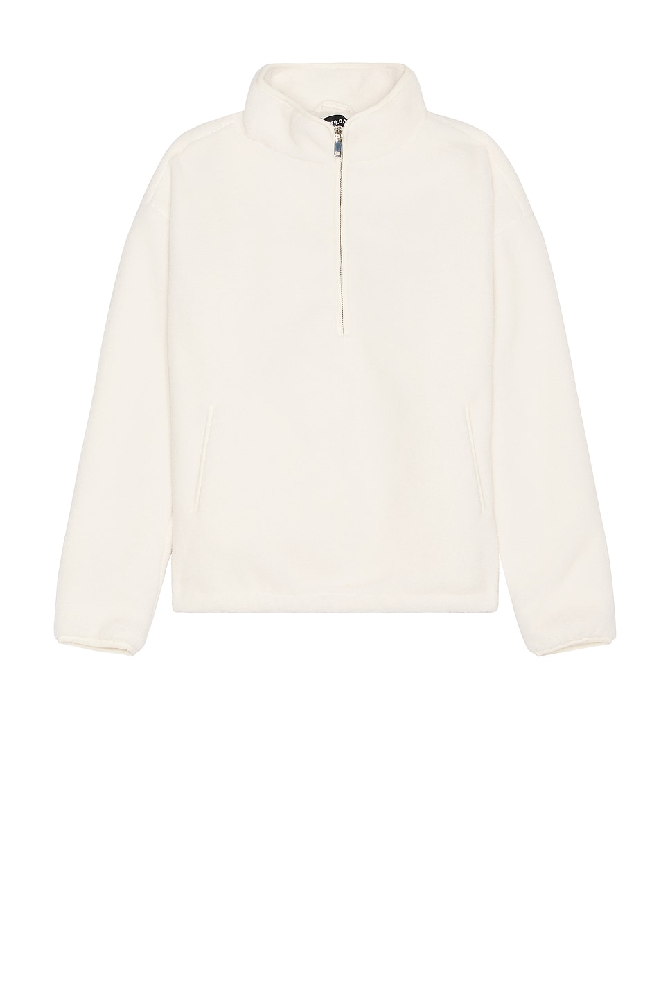 Carter Faux Shearling Zip Jacket in Ivory