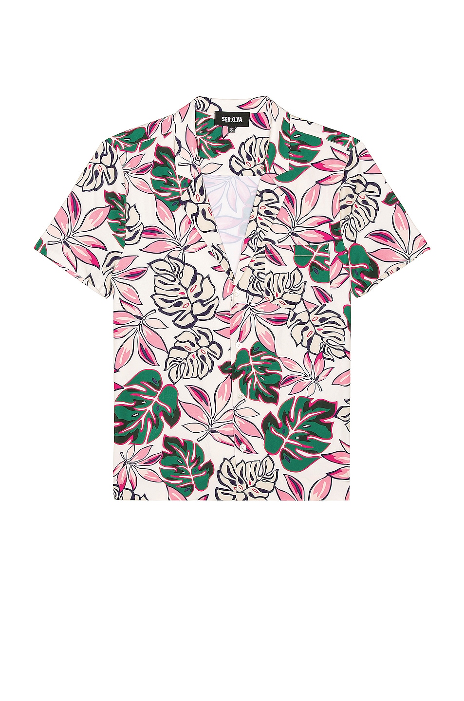 Image 1 of SER.O.YA Malibu Shirt in White Tropical