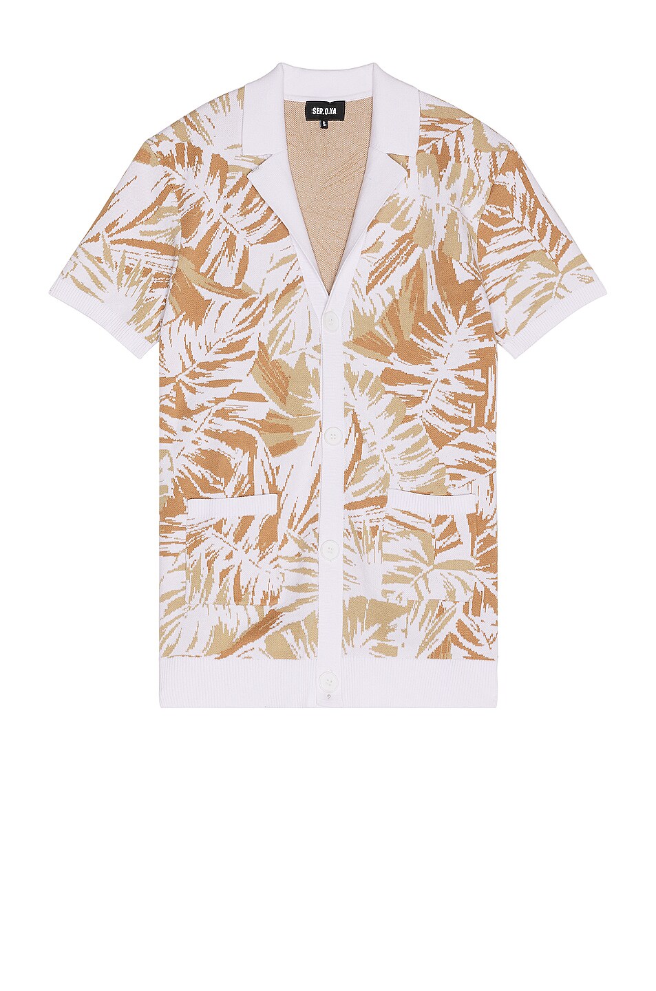 Image 1 of SER.O.YA Taz Shirt in Brown Palm