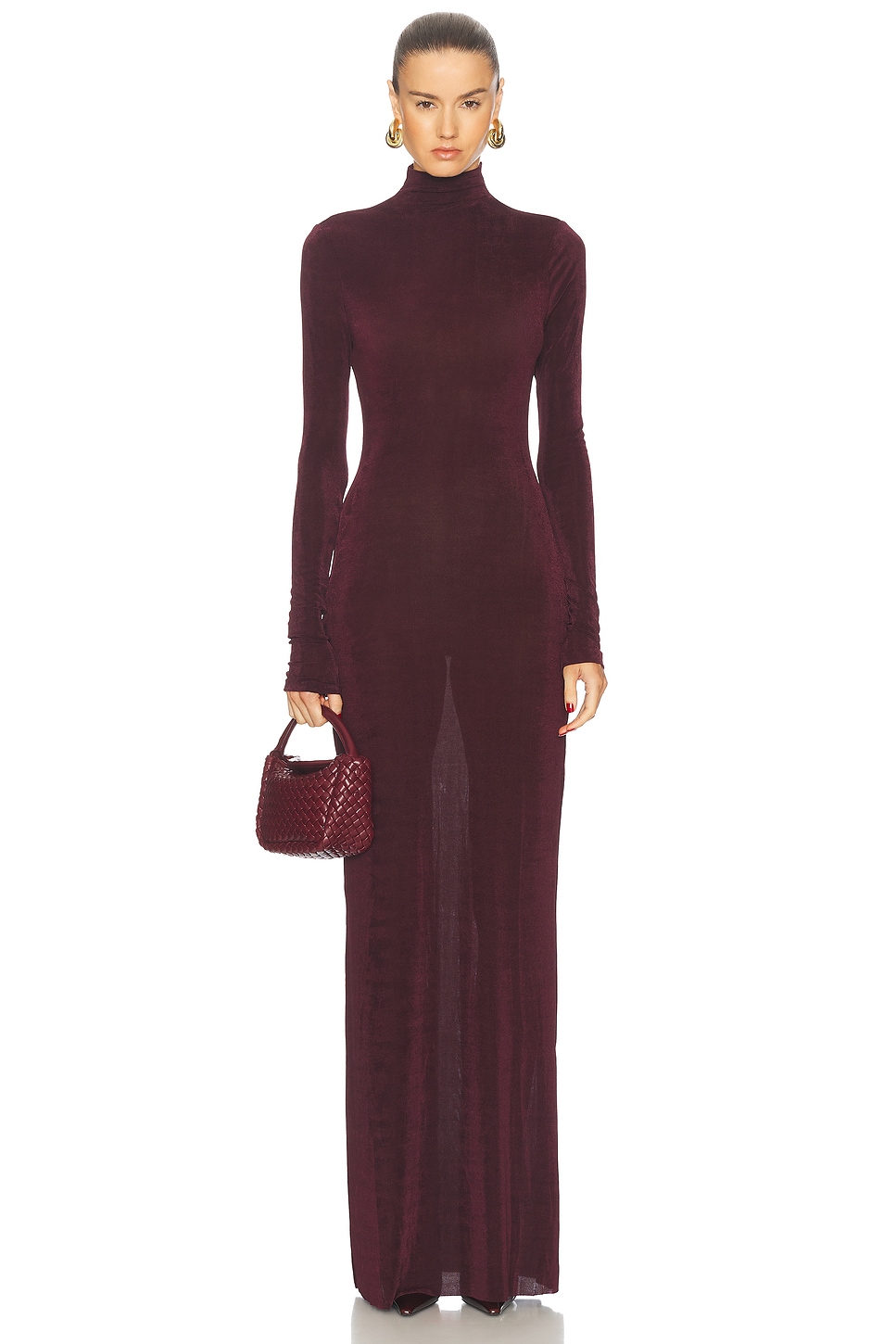 Image 1 of SER.O.YA Kim Maxi Dress in Merlot