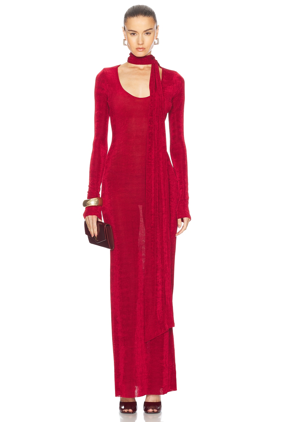 Rashelle Maxi Dress in Red