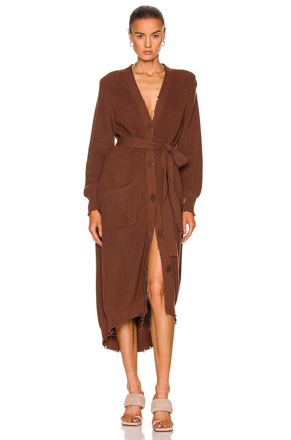 Image 1 of SER.O.YA Amanda Sweater Dress in Brown