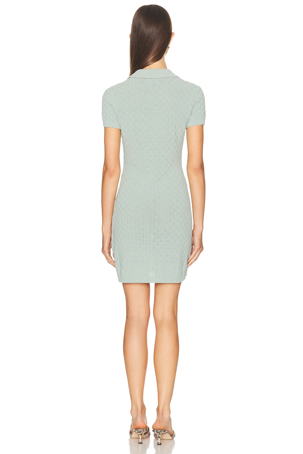 SEROYA Bea Knit Mini Dress in Green | Smart Closet