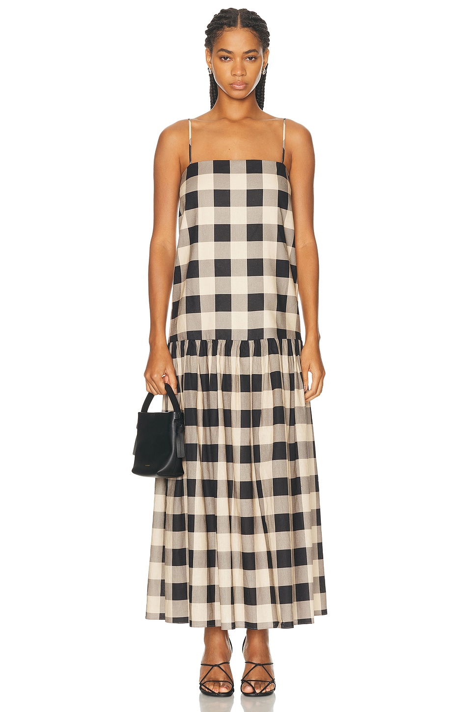 Aydan Maxi Dress in Black,Neutral