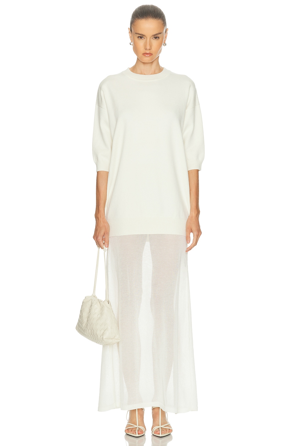 Image 1 of SEROYA Arwen Maxi Dress in Eggshell