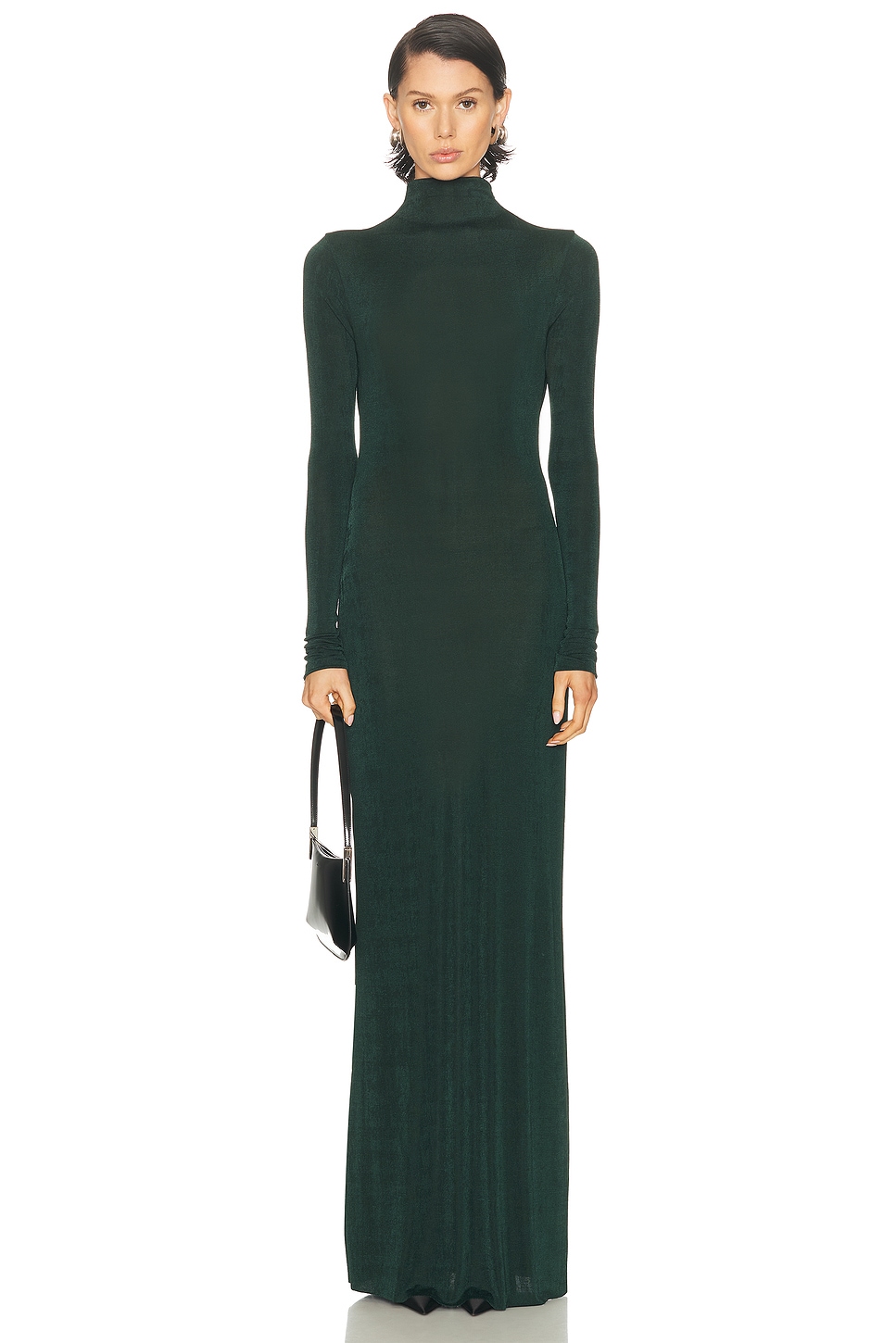 Image 1 of SEROYA Kim Maxi Dress in Evergreen