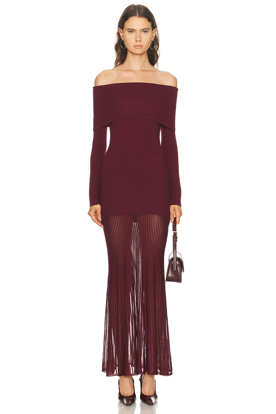 Image 1 of SEROYA Isotta Dress in Pinot